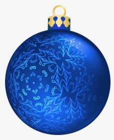 Blue Christmas Ball Png Clipart - Blue Christmas Ball Png, Transparent Png, Free Download
