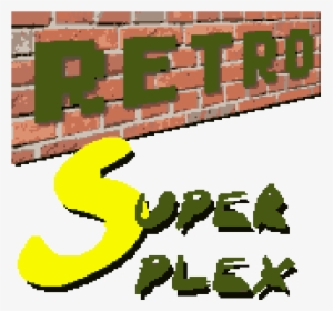 Retro Superplex Logo3 Pixel Medium - Brickwork, HD Png Download, Free Download