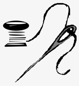 Needle, Thread, Needle Eye, Sewing, Reel, Needlework - Needle And Thread Clip Art, HD Png Download, Free Download