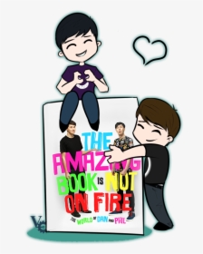 Amazingphil Transparent Interactive - The Amazing Book Is Not On Fire, HD Png Download, Free Download