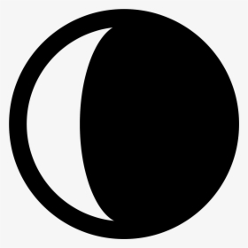 Half Moon Emoji Png - Waning Crescent Moon Icon, Transparent Png, Free Download