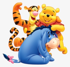 Winnie The Pooh Eeyore And Tiger, HD Png Download, Free Download