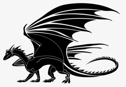 13smok"s Dragon - Dragon Black And White, HD Png Download, Free Download