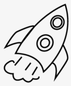 Clip Art Ftestickers Clipart Rocketship Black - Rocket Ship Doodle Png, Transparent Png, Free Download