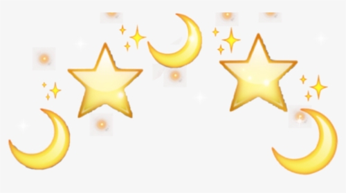 Tumblr Kawaii Emoji Kawaiipastelgoth - Corona De Lunas Emoji, HD Png Download, Free Download