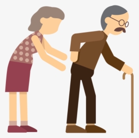 Cartoon Pictures Of People Walking Group Image Freeuse - Old People Walking Cartoon, HD Png Download, Free Download