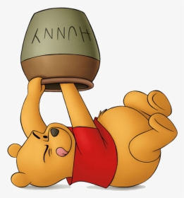 Winnie The Pooh Honey Png - Winnie The Pooh With Honey Pot, Transparent Png, Free Download