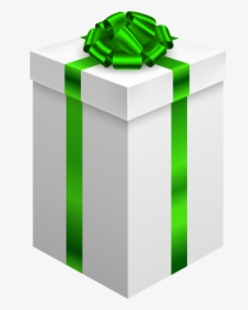 Gift Box With Green Bow Png Clipart - Gift Box Png Transparent, Png Download, Free Download