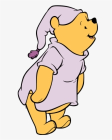 Winnie Pooh Clip Art 5 Disney - Winnie Pooh In Pyjama, HD Png Download, Free Download