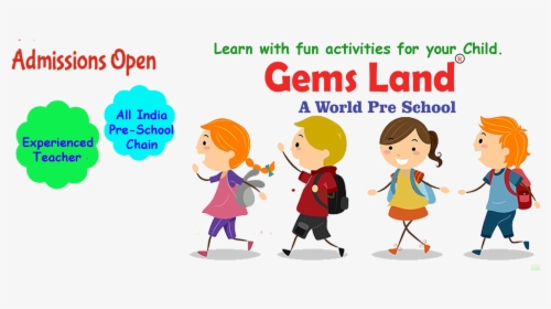 Gemsland Kids Preschool Franchise For Play School - Happy Children Day, HD Png Download, Free Download