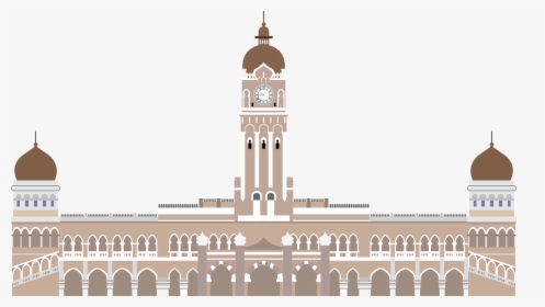 Sultan Abdul Samad Building, Kuala Lumpur Clip Arts - Bangunan Sultan Abdul Samad Vector, HD Png Download, Free Download