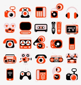 Electronic Devises Vector Icon Set - Vector Icon, HD Png Download, Free Download