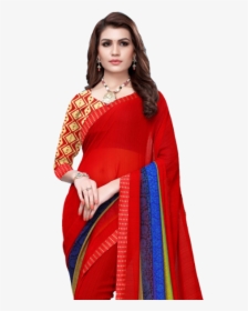 Fancy Sarees For Daily Wear - Silk, HD Png Download, Free Download