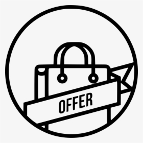 Offer Ribbon Carry Bag Cart Online Tag Label - Offer Icon Png, Transparent Png, Free Download