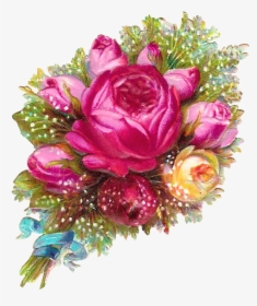 Clip Art Pink Roses Flowers Png - Transparent Background Transparent Flower Bouquet, Png Download, Free Download