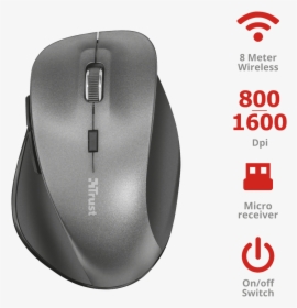 Ravan Wireless Mouse - Mouse Trust Ergonomico Vertical Inalambrico, HD Png Download, Free Download
