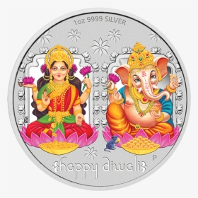 2019 Diwali 1oz Silver Medallion Product Photo Internal - Diwali 2019 Silver Coin, HD Png Download, Free Download
