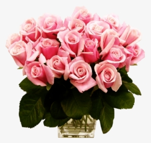 Free Png Download Pink Roses Transparent Vase Bouquet - Pink Roses, Png Download, Free Download