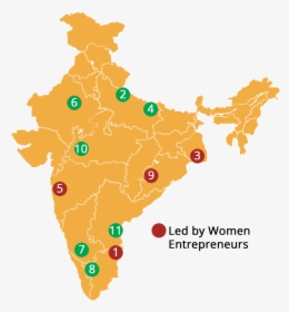 Cohort 2 Map With Gender - India Andhra Pradesh Map, HD Png Download, Free Download