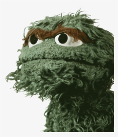 Oscar The Grouch Close Up - Oscar The Grouch, HD Png Download, Free Download