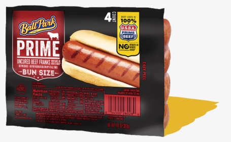 Bun Size Prime Beef Hot Dogs, HD Png Download, Free Download