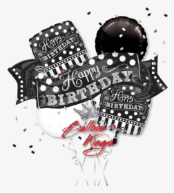 Happy Birthday Chalkboard Banner Bouquet, HD Png Download, Free Download