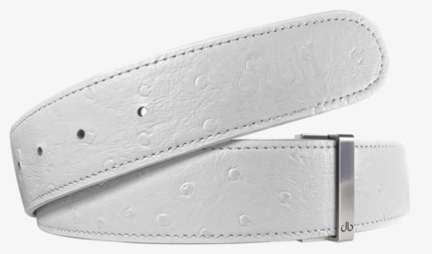 White Ostrich Texture Leather Belt, HD Png Download, Free Download