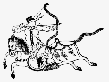 Chinese Mounted Archer Clip Arts, HD Png Download, Free Download