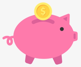 Piggy Bank Or Savings Flat Icon Vector, HD Png Download, Free Download