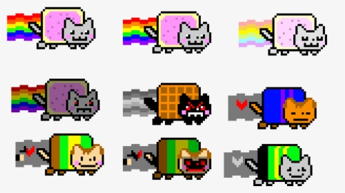 Nyan Cat Different Versions, HD Png Download, Free Download