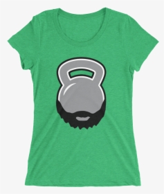 Bearded Kettlebell Ladies Shirt, HD Png Download, Free Download