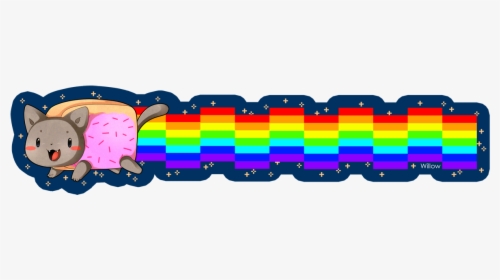 Nyan Cat Bookmark By Willow-san, HD Png Download, Free Download
