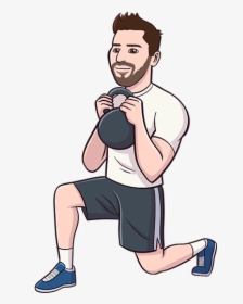 Kettlebell Lunges Avatar, HD Png Download, Free Download