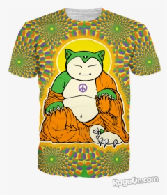 Buddha Snorlax T-shirt *ready To Ship*, HD Png Download, Free Download