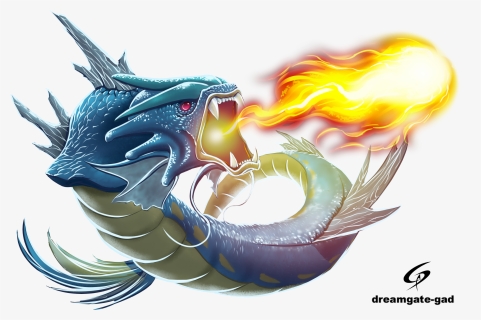 Gyarados Used Dragon Rage By Dreamgate Gad, HD Png Download, Free Download