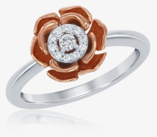 Enchanted Disney"s 14k White And Rose Gold 1/10ctw, HD Png Download, Free Download