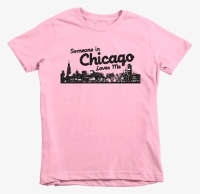 Kids Chicago Skyline Flag Kids Crew The T-shirt Deli,, HD Png Download, Free Download