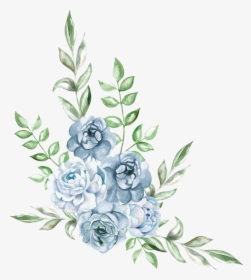 #freetoedit #ftestickers #watercolor #blue #rose #cluster, HD Png Download, Free Download