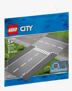 60236 Straight And T Junction Lego 60236-, HD Png Download, Free Download