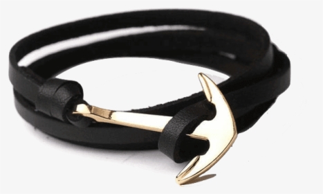 Road To Man Bracelets Straight Anchor Leather Bracelet, HD Png Download, Free Download