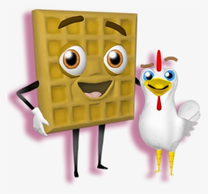 Waffleton And Drumstick From Wafflesmash, HD Png Download, Free Download