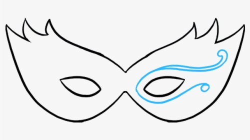 How To Draw Mardi Gras Mask, HD Png Download, Free Download