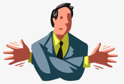 Vector Illustration Of Discombobulated Businessman, HD Png Download, Free Download