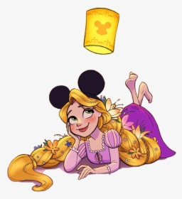 Rapunzel Tangled Mickeyears Cute Drawing, HD Png Download, Free Download