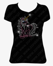 Unicorn Rhinestone T-shirt Design, HD Png Download, Free Download