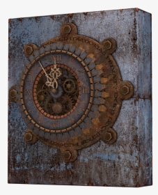 Clock, Old Clock, Steampunk, Metal, Iron, Isolated, HD Png Download, Free Download