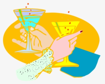 Vector Illustration Of Drink Toast, HD Png Download, Free Download