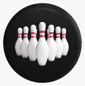 Bowling Pins Full Set Strike Jeep Camper Spare Tire, HD Png Download, Free Download
