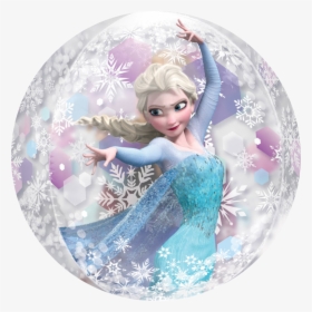 Frozen Elsa & Ana Clear Bubble Balloon Orbz, HD Png Download, Free Download