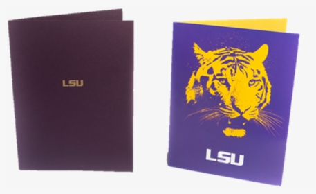 Lsu Pocket Folder Choice Of Corporate Purple With Lsu, HD Png Download, Free Download